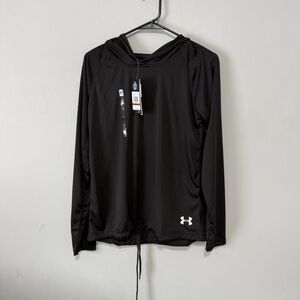 NWT UNDER ARMOUR Women's Heat Gear Velocity Twist Sweater 1298715-464 Small